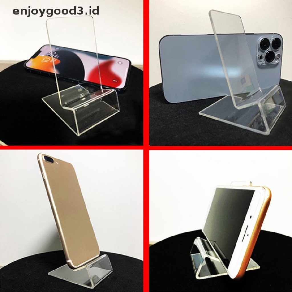 【Rready Stock】 Acrylic Plastic Transparent Stand Shelf Window Counter Display Showcase For PSV Game Console Phone Holder Tablet  Tray （ID）