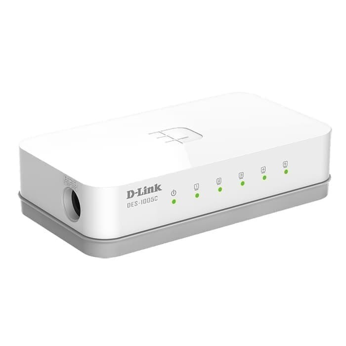 D-LINK SWITCH HUB  DEKSTOP 5 PORT DES-1005C 10/100 MBPS GARANSI RESMI