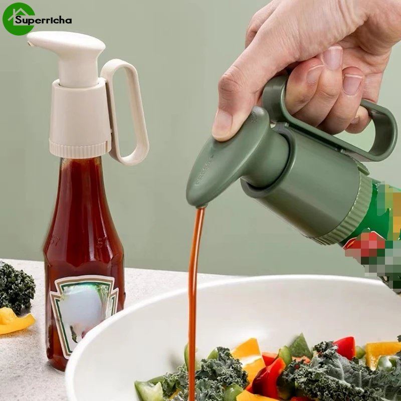 Hot Sale/Botol Saus Tiram Tekan Mulut/Pemeras Bumbu/Botol Bumbu Rumah Tangga Kepala Pompa Perlengkapan Dapur