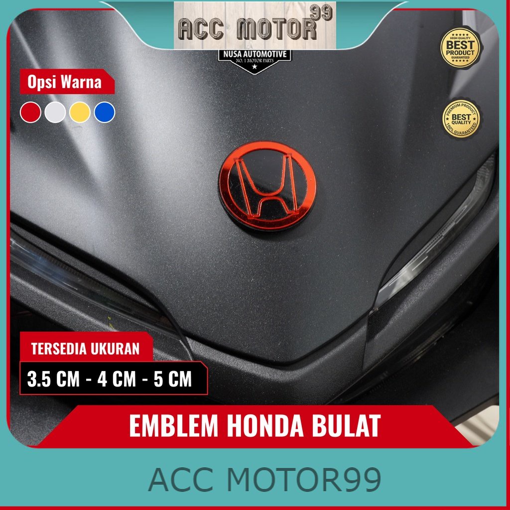 3D Emblem garnish logo H honda bahan akrilik (4cm)