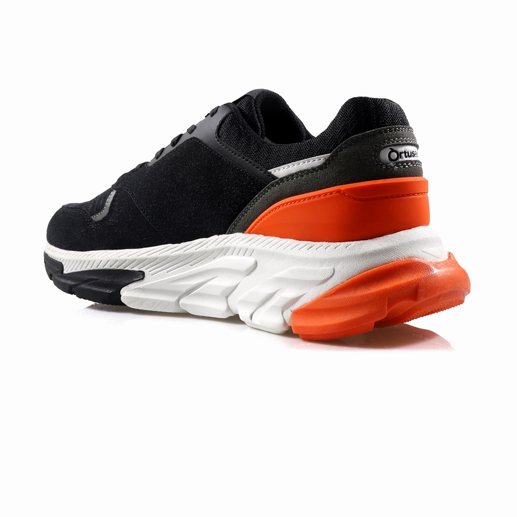 SEPATU CASUAL/SNEAKERS ORTUSEIGHT REGENT - BLACK PRTRANGE WHITE (100% ORIGINAL)