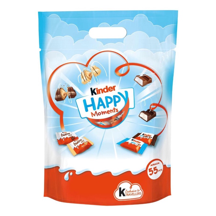 

KINDER Happy Moments Mini Mix Chocolate Mini Bite Bar Permen Cokelat