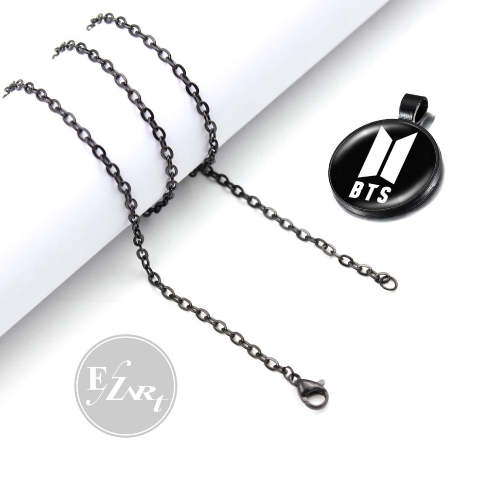 KALUNG BTS ARMY KPOP RM JIN SUGA J-HOPE JIMIN V JUNGKOOK RANTAI HITAM