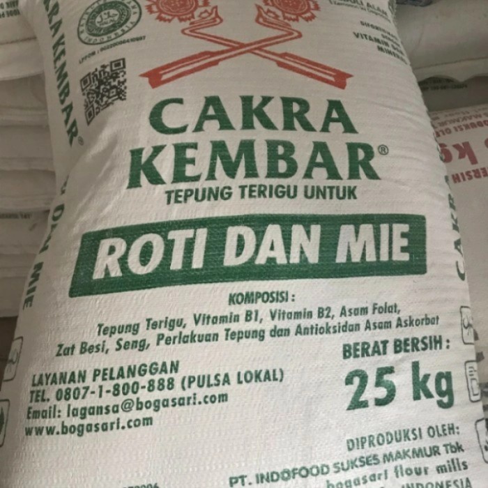 

Tepung Terigu Cakra Kembar 1 Kg