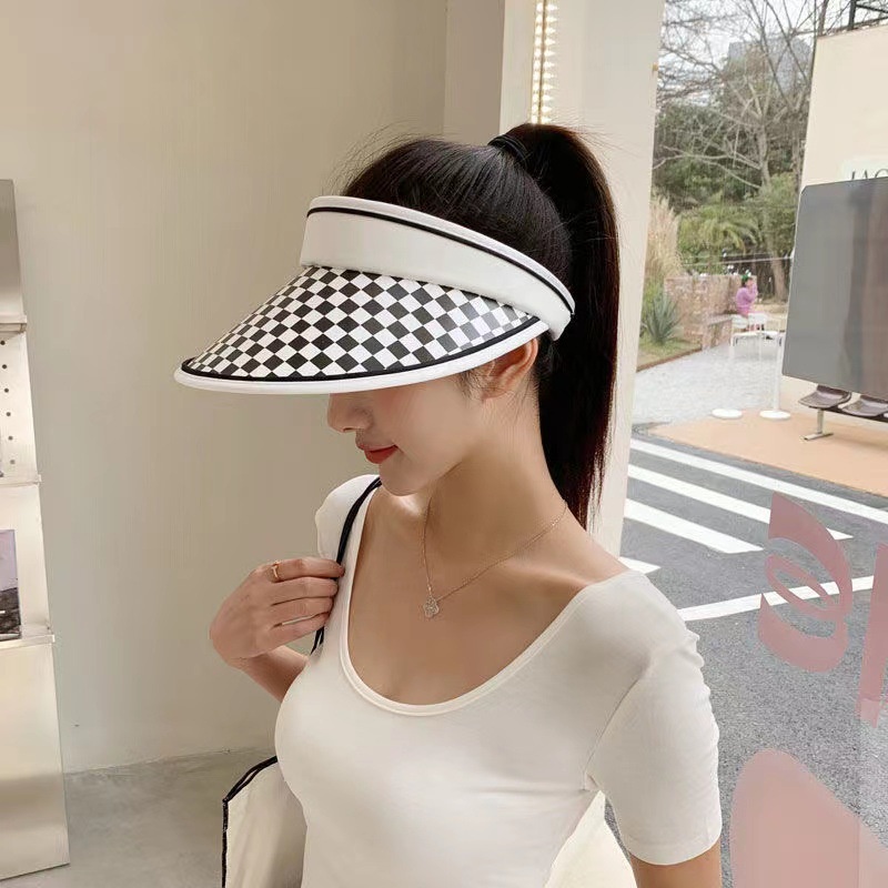 Korea Roofless Sunshade Topi Wanita Perempuan Musim Panas Outdoor Tabir Surya UV Protection Cap