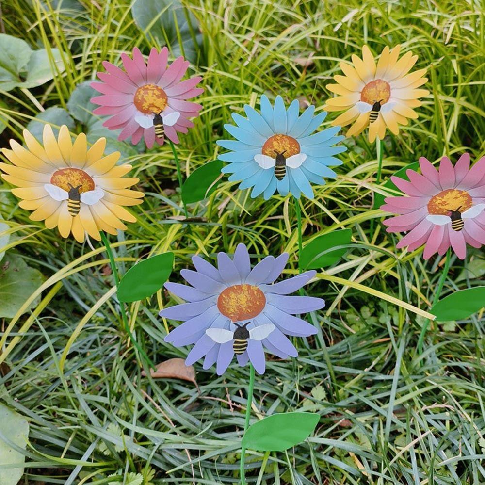 R-FLOWER Bee Bunga Matahari Dekorasi Hiasan Rumah Planter Perlengkapan Berkebun Rumput