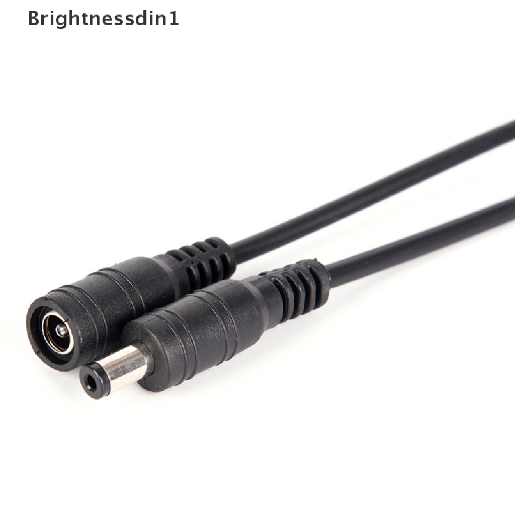 [Brightnessdin1] 5pasang Pengaman 5.5x2.1mm Male+Female DC Power Socket Plug Connector Kabel Kawat Butik