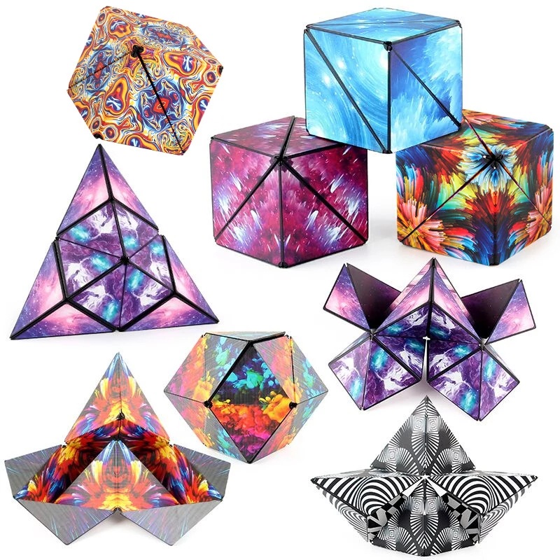 Magic Cube Magnetic Mainan Rubic Cube Anti Stress 3D Hand Flip Puzzle Toys Mainan Edukasi Rubik Cube Magnetic Cube Kreatif Kubus Magnet Souvenir Kado Anak