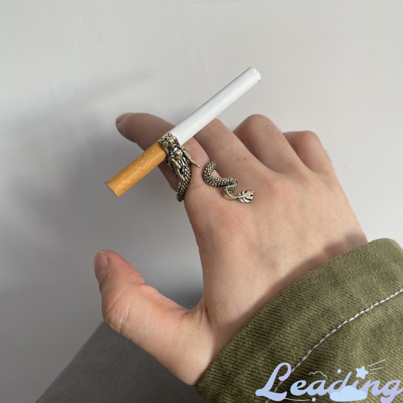 Cincin Holder Rokok Bentuk Naga Untuk Hadiah-Le