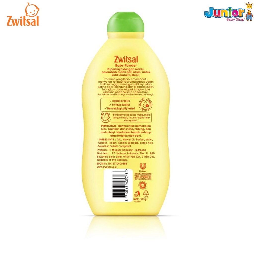 Zwitsal Baby Powder Rich Honey 300 gr