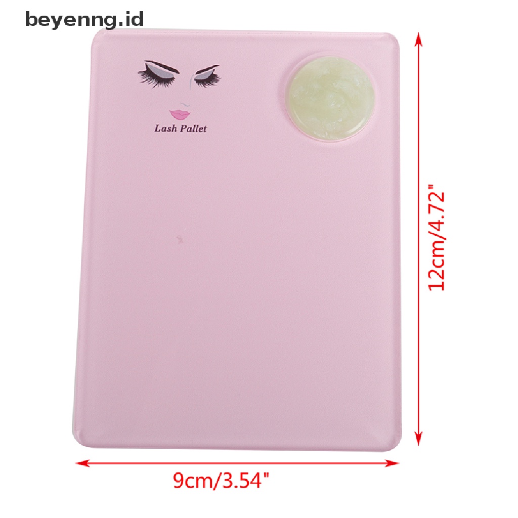 Beyen Acrylic Eyelash Extension Eye Lash Pallet Batu Giok Organizer Pad Tray Paking ID