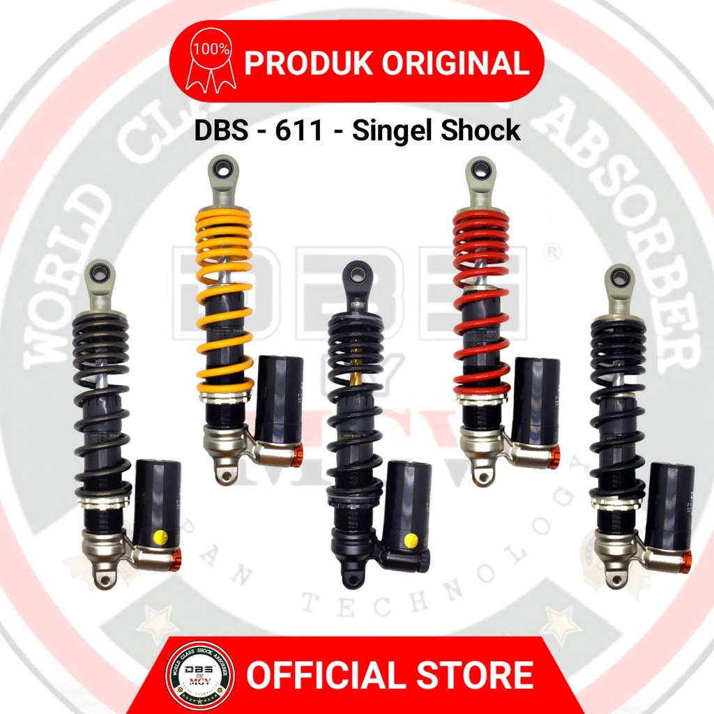 [ BISA COD ] Shock Tabung DBS 611 PROLINS SERIES GENIO BEAT VARIO SCOOPY MIO J GT M3 FINO XEON SOUL GT125 FAZZIO XRIDE LEXI FREEGO