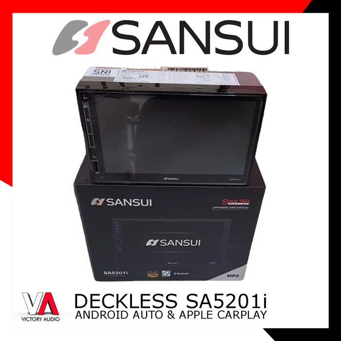 Terlaris Head Unit Double Din Deckless Sansui Sa5201I 7 Inch 2 Din 7 Full Glass