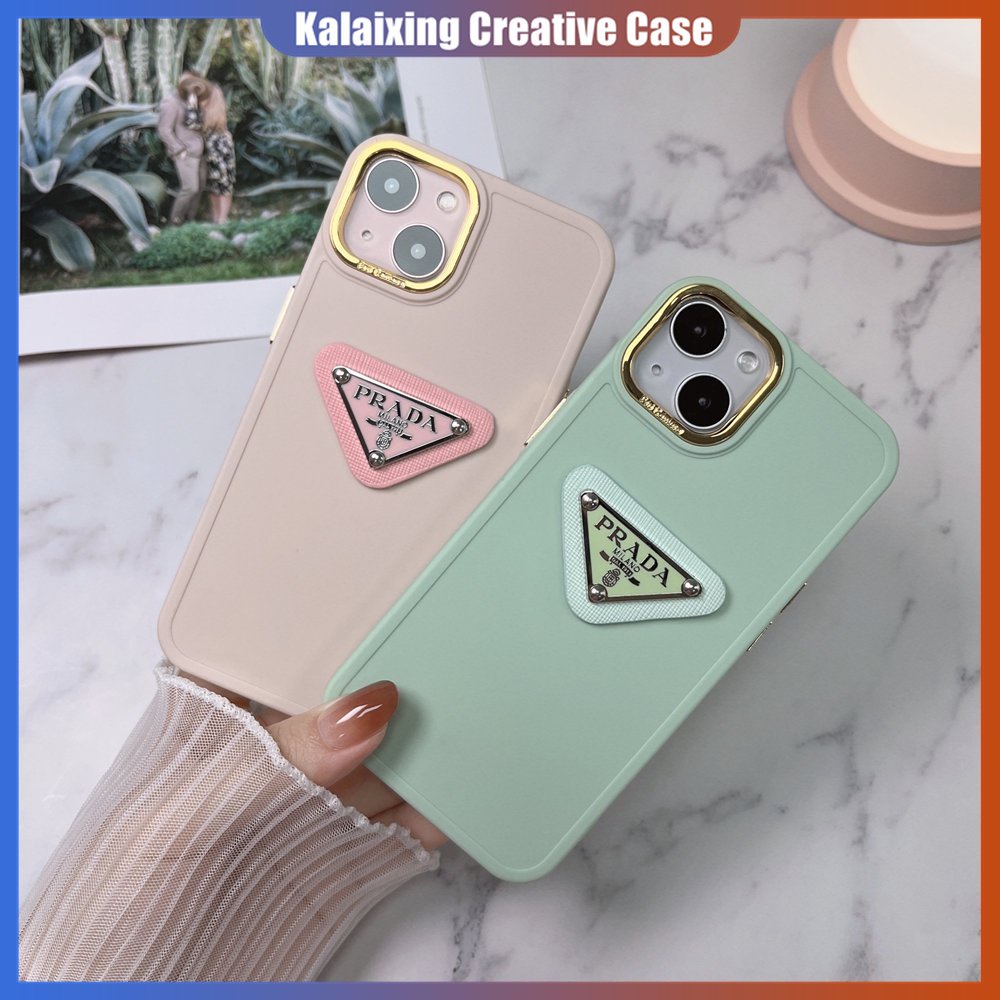 Casing Ponsel Pelindung Warna Solid Untuk Vivo Y12 Y15S Y16 Y20 Y21 Y22 Y35 Y91C Y93 Y95 T1 V20 3D Prada Soft Case