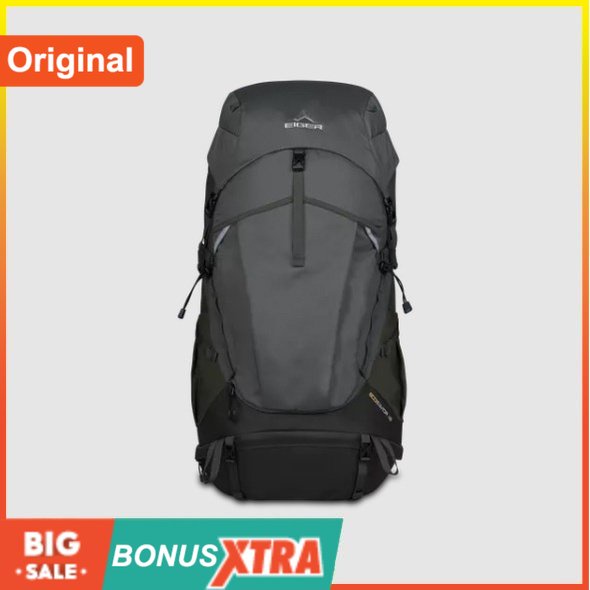 Tas Gunung EIGER1989 ECOSAVIOR 45 RUCKSACK CarrierBag Olive 91000 6876 Ori