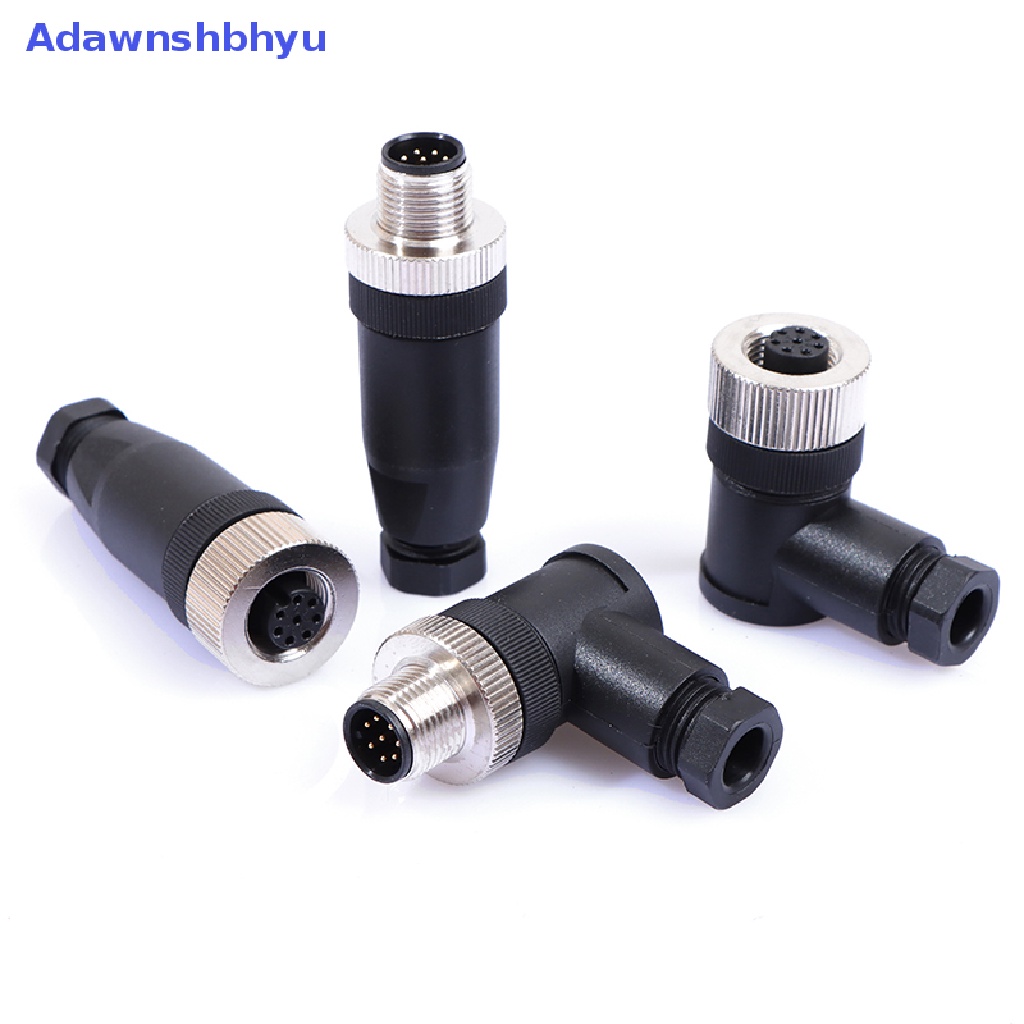 Konektor Sensor Anti Air Adhyu M12 Colokan Male &amp; Female 8pin Wire Connector ID