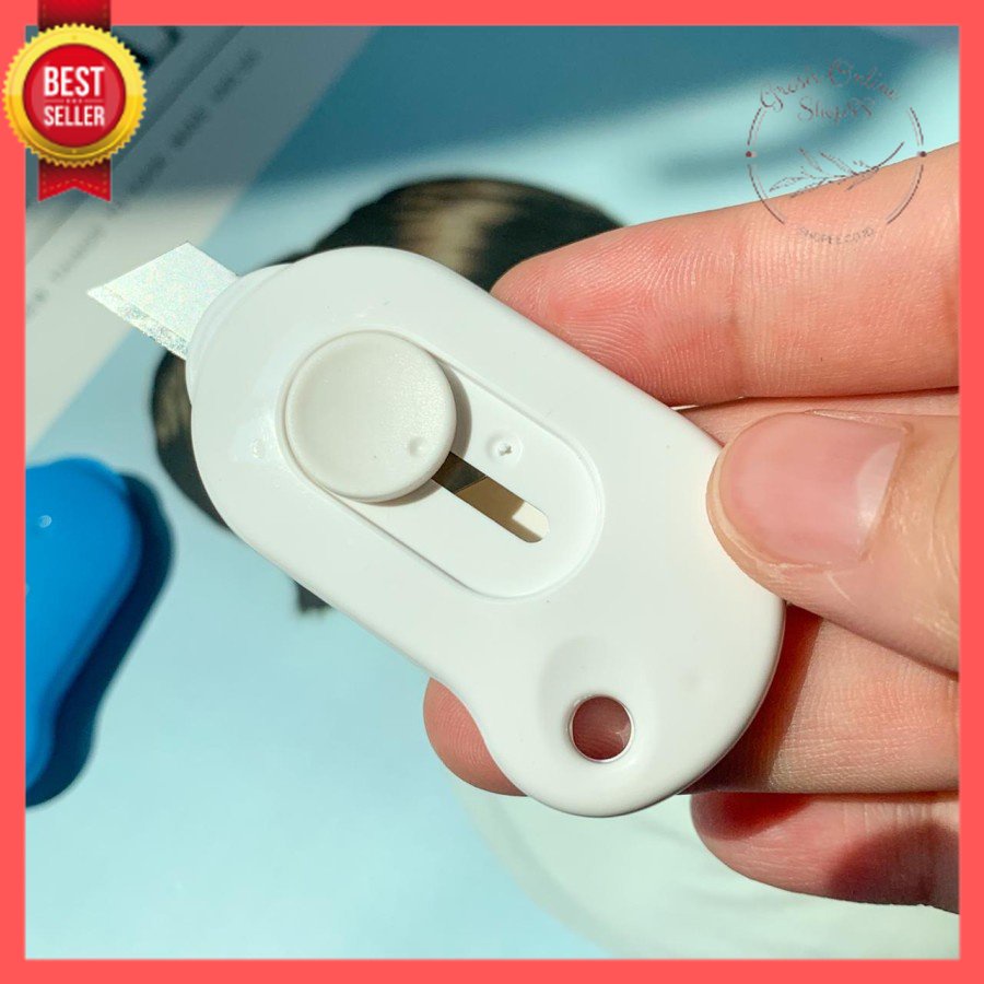 GOS -E415- Cutter Mini Kertas Portable - Cutter Mini Portable Mini Cutter Polos