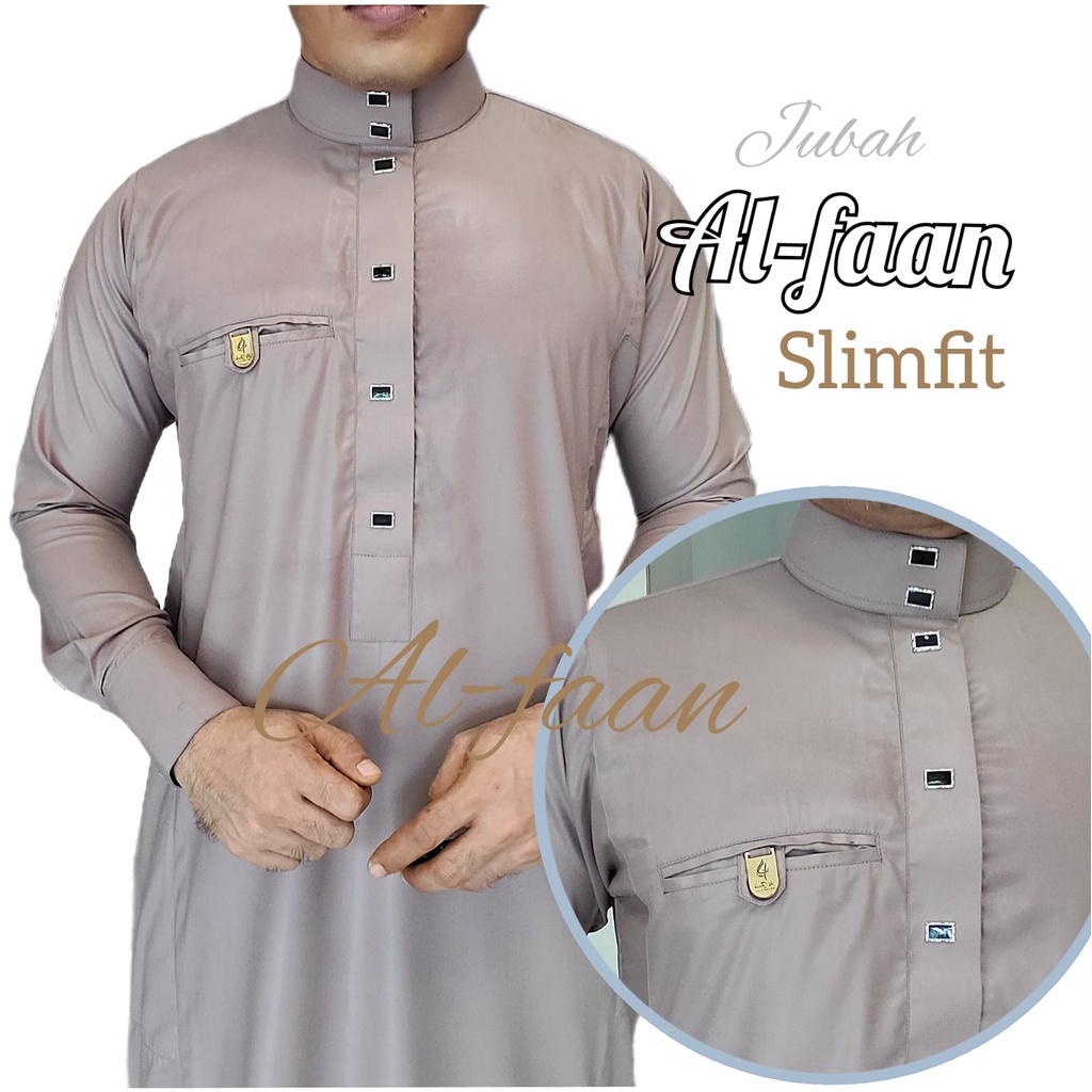TERMURAH PROMO Jubah Gamis Pria Dewasa AL FAAN Terbaru Mewah Premium