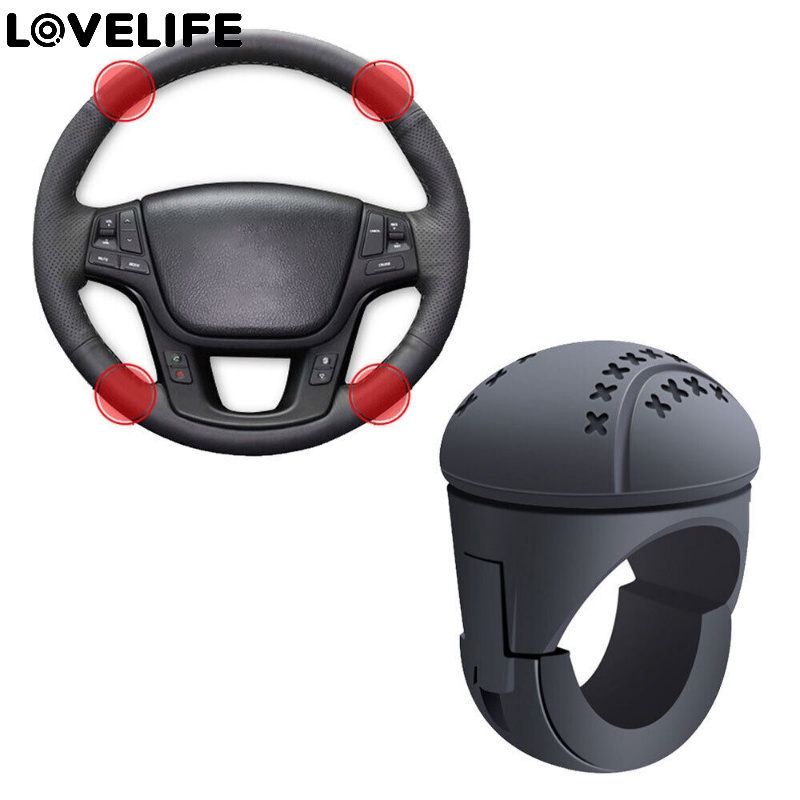 Booster Kemudi Satu Tangan Hemat Tenaga Kerja Auto Steering Wheel Power Steering Ball Spinner Knob Sambungan Rotasi 360derajat Setir Mobil Booster Steering Wheel Knob Ball