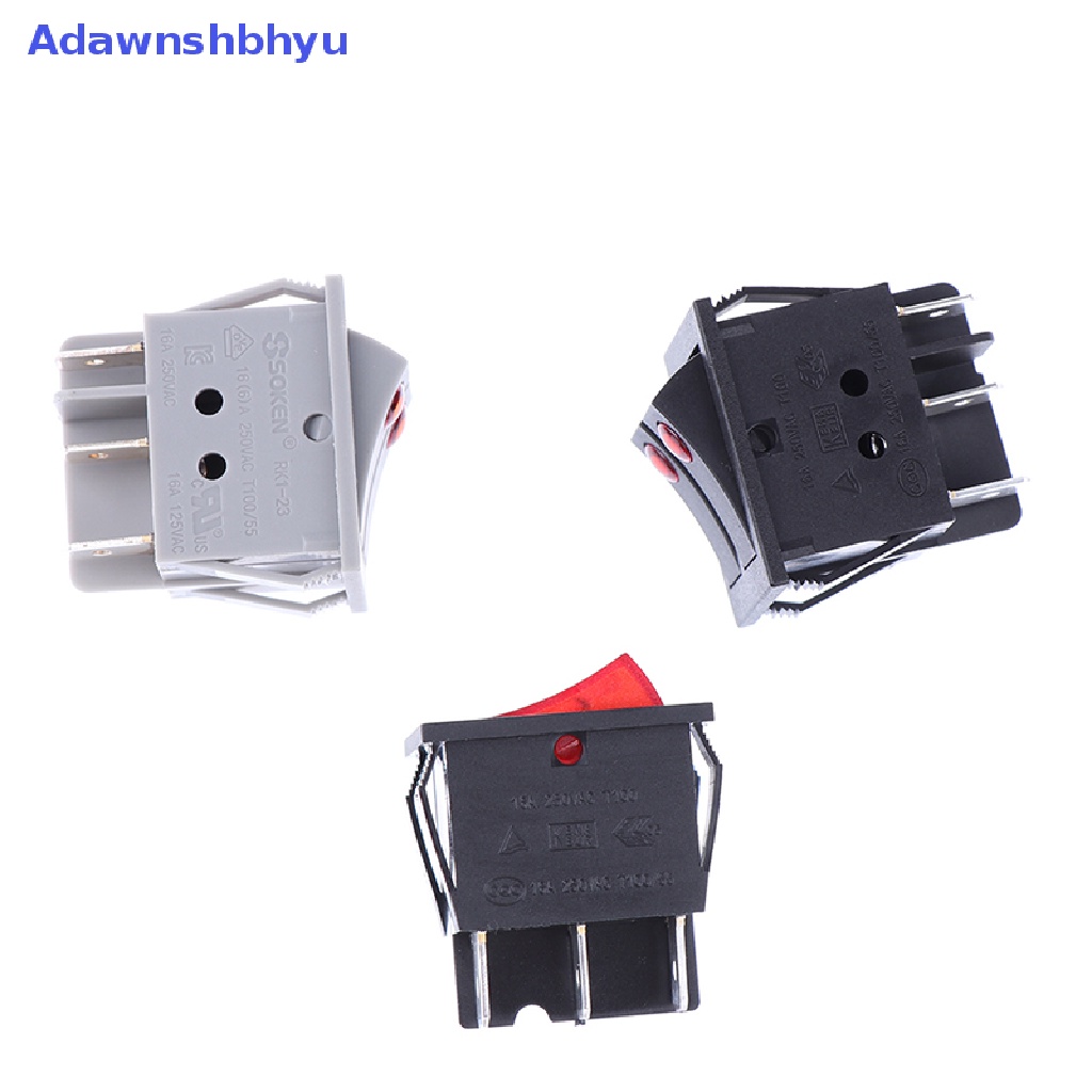 Adhyu New Saklar Tombol Ganda Rocker Switch Untuk Penghangat Pemanas Minyak Dengan Lampu On-Off ID