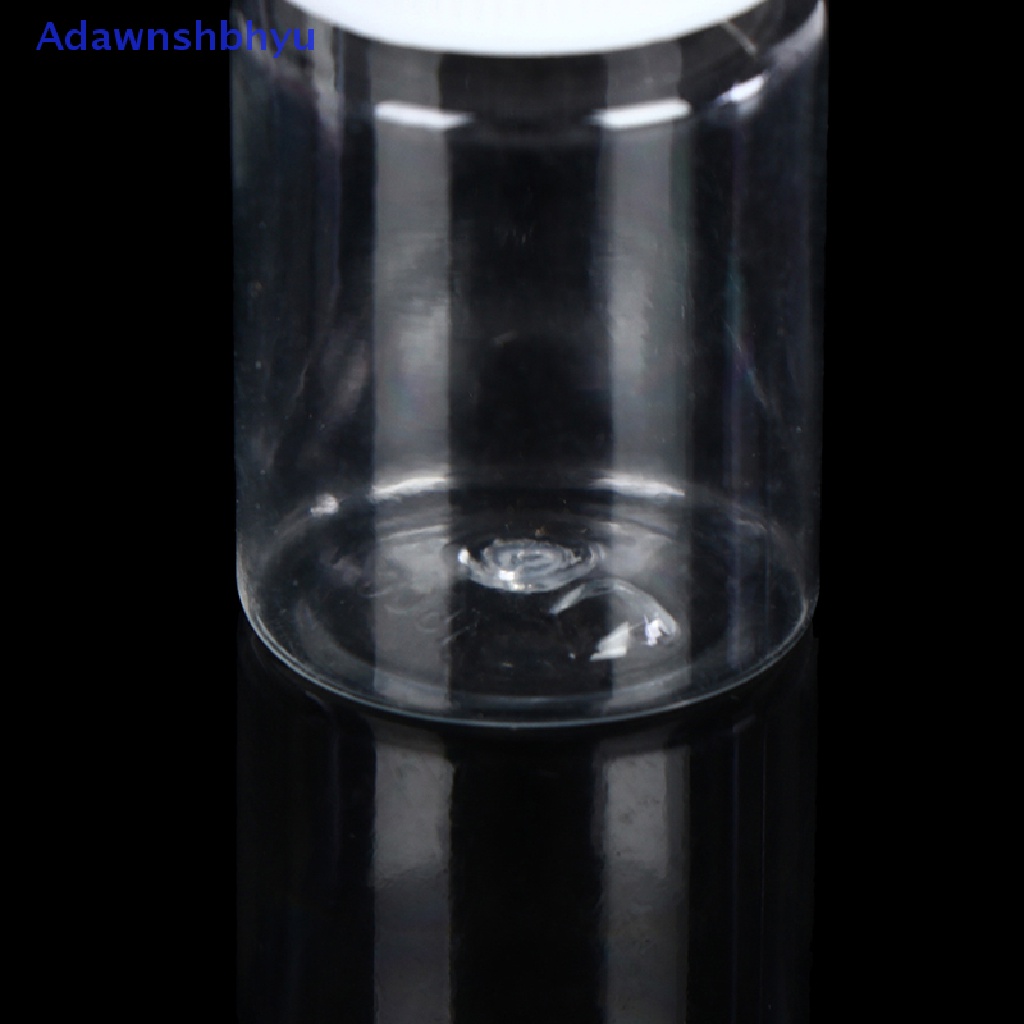 Adhyu 15ml /20ml /30ml /100ml Plastik PET Bening Botol Segel Kosong Wadah Pil Solid ID