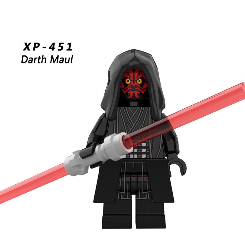 Star Wars Series Darth Vader Obi-Wan Black Knight Anakin Angka Mini Anak Rakitan Mainan Blok Bangunan