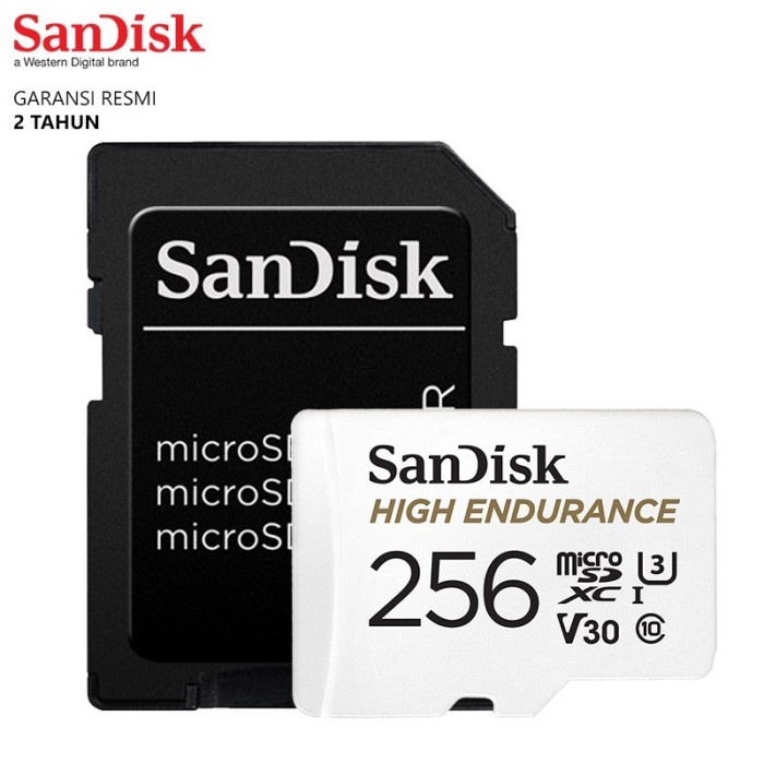 SANDISK MICRO SD / MICROSD CARD 256GB HIGH ENDURANCE VIDEO MONITORING