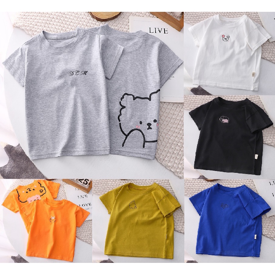 KAOS BAJU ANAK LAKI PEREMPUAN BAHAN KATUN PREMIUM IMPORT