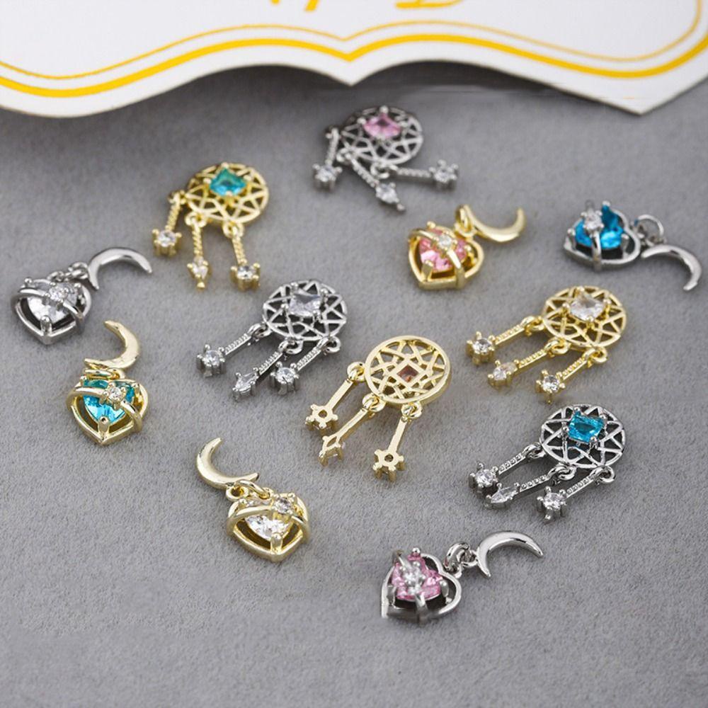 Agustina Dekorasi Nail Art DIY Liontin Untuk Perhiasan Gelang Zirkon Manikur Aksesoris