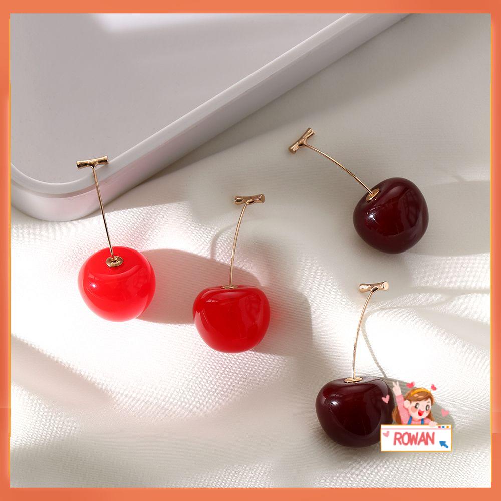 R-bunga Cherry Anting Manis Pesta Bohemian Perhiasan