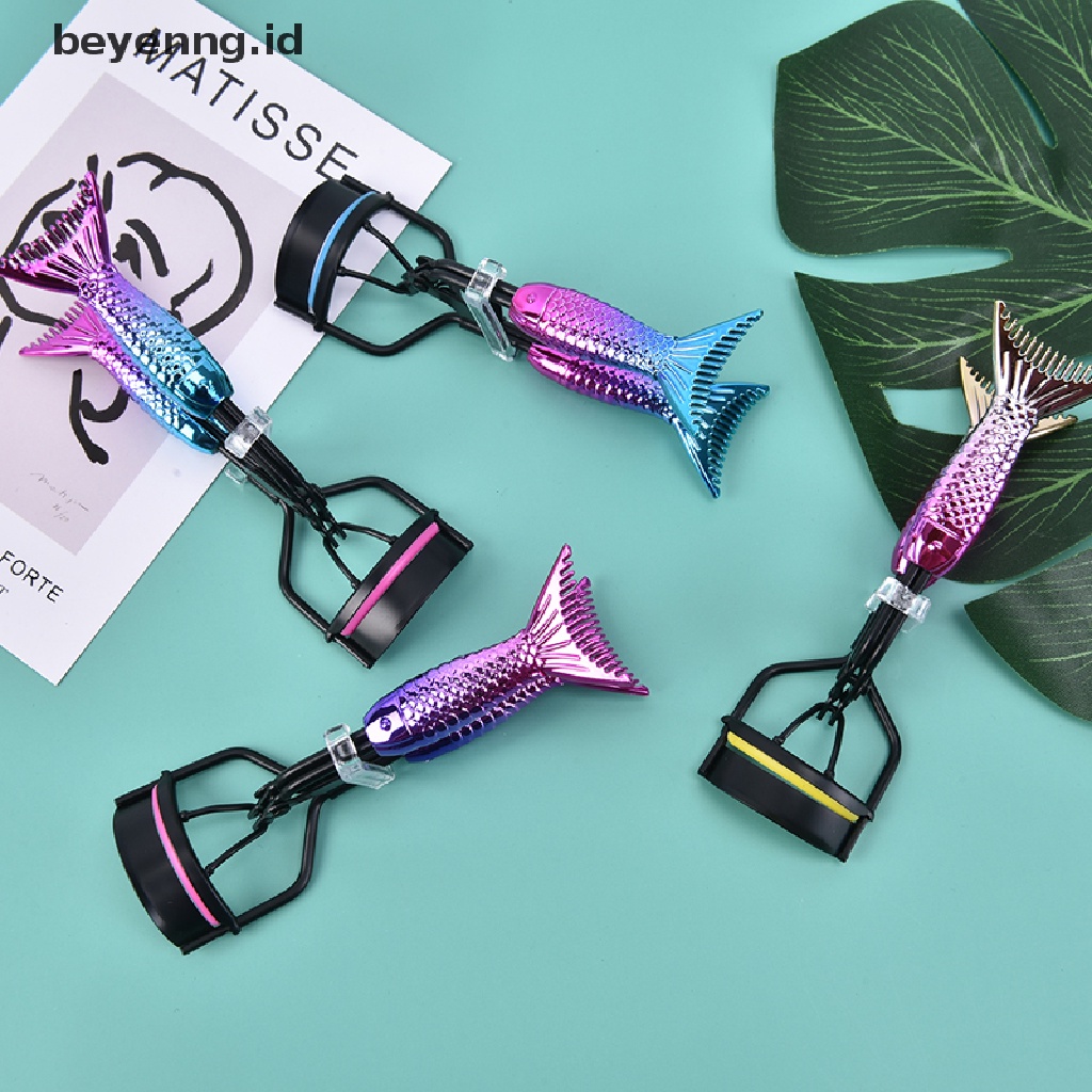 Beyen Sisir Penjepit Bulu Mata Gagang Lengkung Tidak Melukai Bulu Mata long-lasg curling ID