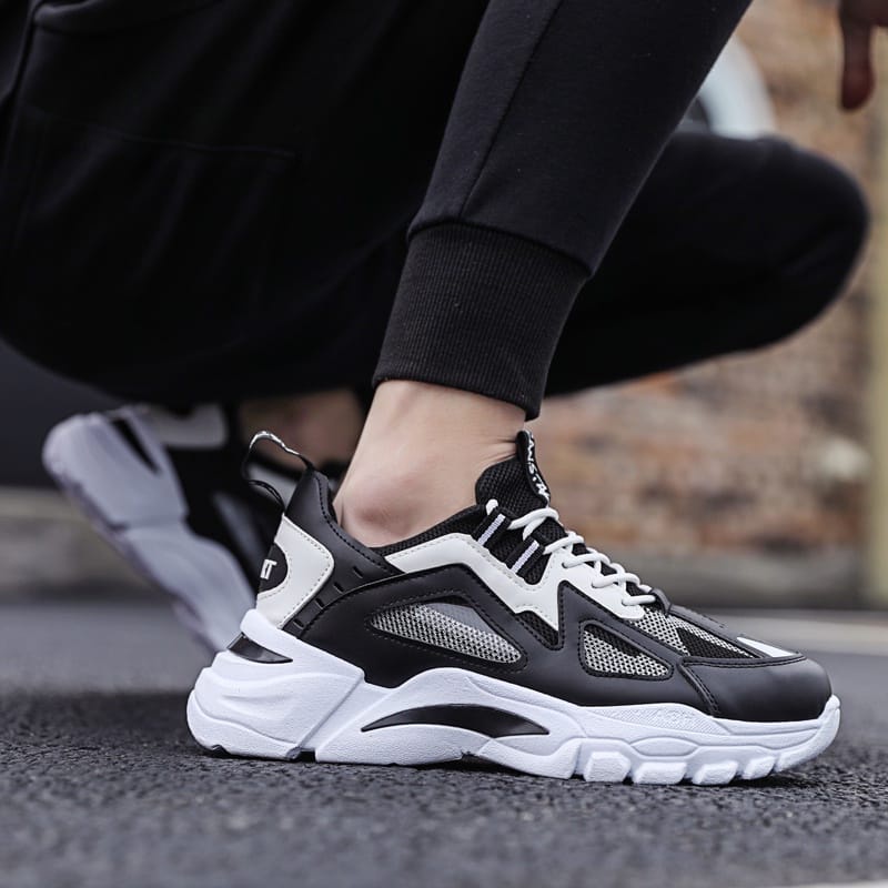 GROSIRTAS LV0232 Sepatu Sneakers Pria Import Sport Shoes Sepatu Casual Pria Breathable Trendy