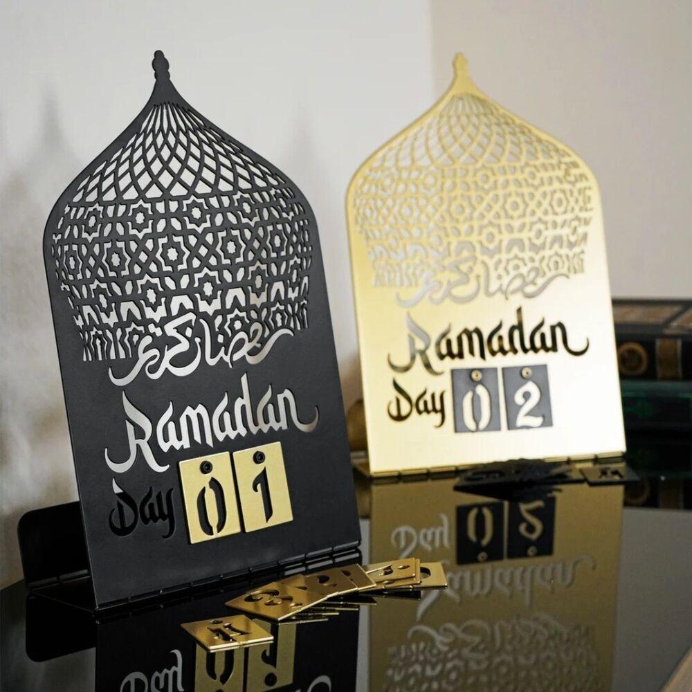 Suyo Eid Mubarak Countdown Calendar Festival Countdown Desktop Ornament Festival Decoration Dekorasi Meja Rumah