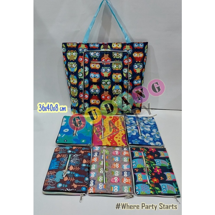 

⭐BISA COD⭐ Tas Lipat Besar/Eco Bag/Kantong Belanja Besar/Tas Souvenir Lipat Murah