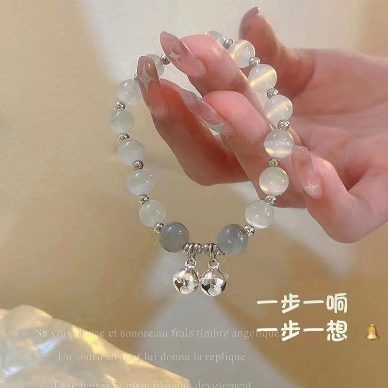 Opal Lavender Bell Gelang Gadis Musim Panas Gelang Hadiah Mahasiswa Segar Gelang