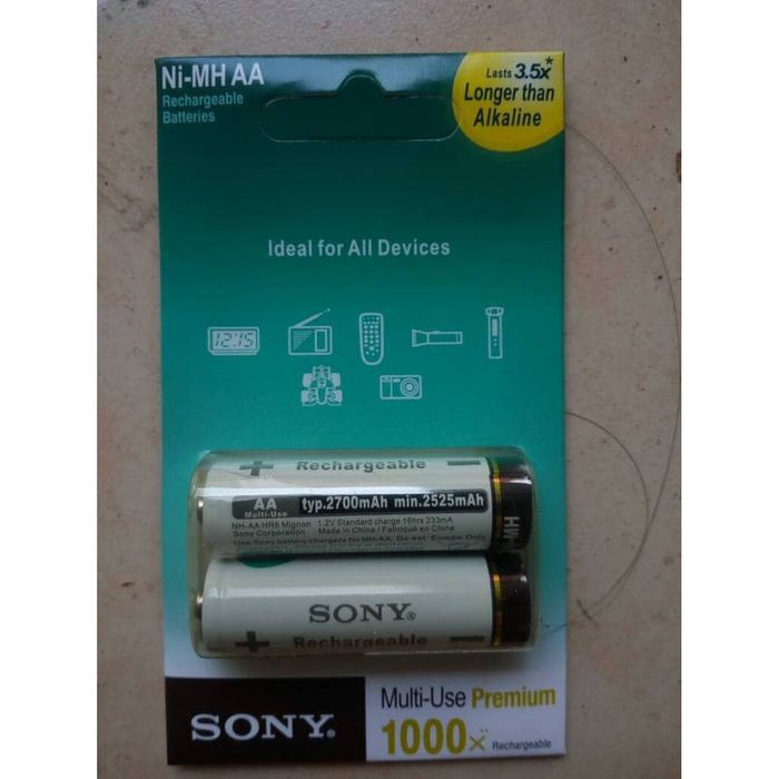 Baterai Battery AA Sony Premium Rechargeable 2700 mAh Ni-MH murah