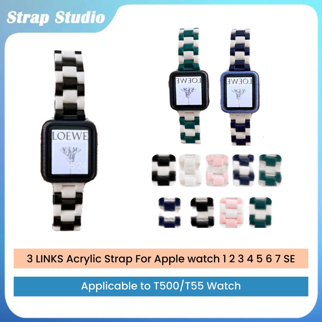 Tali Strap iWatch Apple Watch Series Acrylic Model Kombinasi Double Color