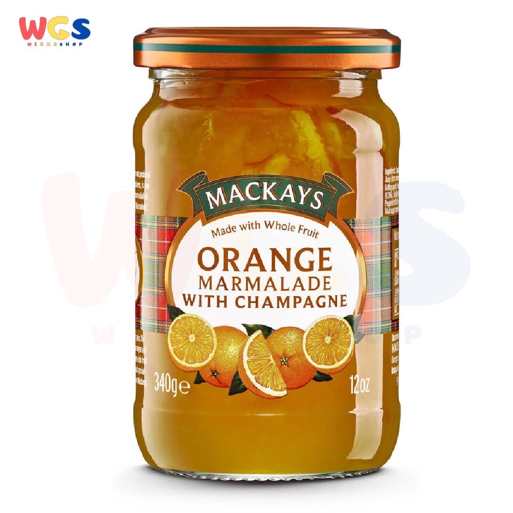 Selai Mackays Orange Marmalade with Champagne Jam 340 gr - Selai Jeruk