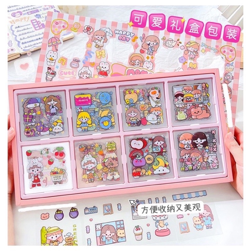 Stiker Cute Viral Aesthetic Journal Stiker MOMO