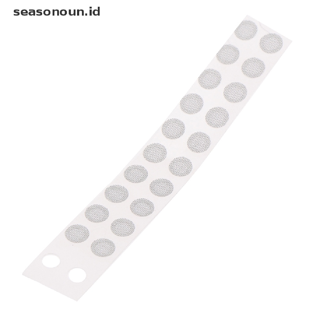 Seasonoun 20PCS Earbud Jaring Debu Filter Earphone In-Ear Stainless Steel Dengan Lem.