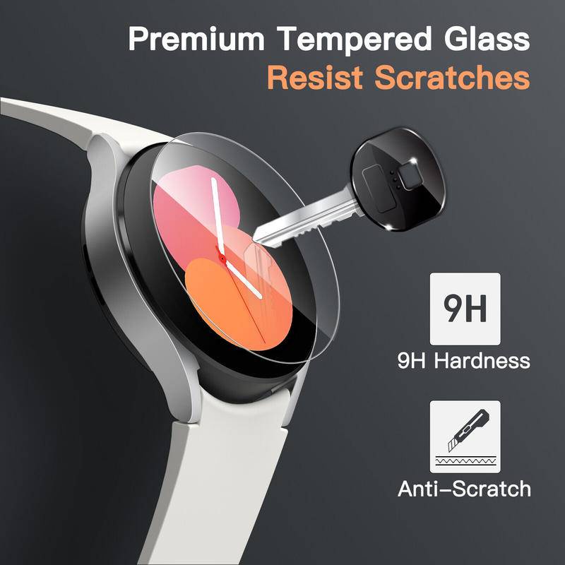 Clear Tempered Glass Untuk Samsung Galaxy Watch 5pro 44 44mm 40mm Anti Gores Film Watch4 Classic 42mm 46mm blue light Pelindung Layar Film