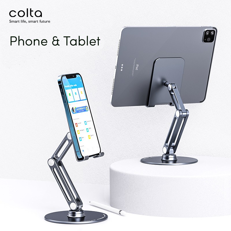 Colta P5 360 Revolve Phone/Tablet Stand Holder Circle Aluminium Tab Dudukan