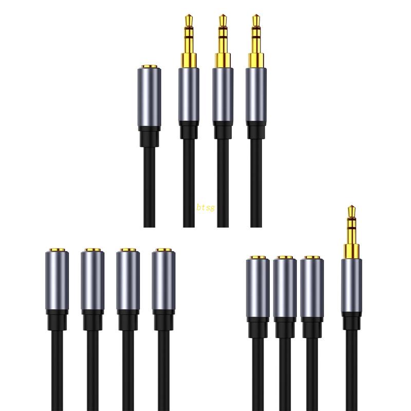 Bt Kabel Adapter Kabel Aux Cord Stereo 3.5mm Untuk Perangkat Portable Dengan Port 3.5mm