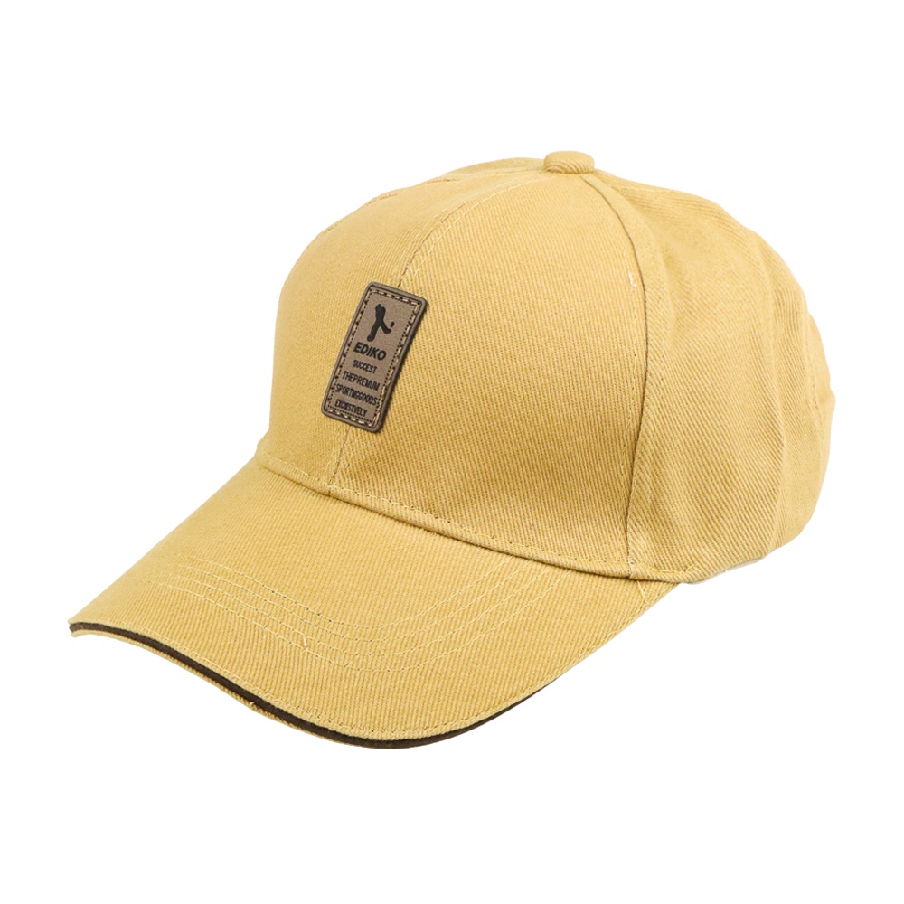 Rhodey EDIKO Topi Baseball Golf Logo Ediko Sport Fashion - Brown