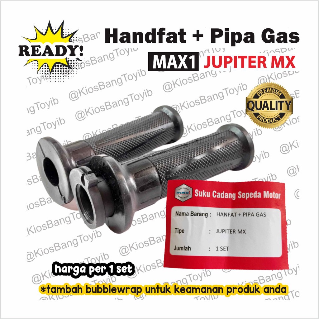 1pasang Handfat + Pipa Gas Handgrip Assy Yamaha JUPITER MX (max1)