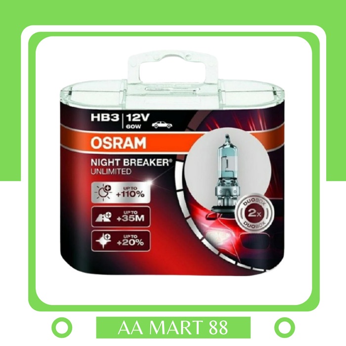 OSRAM HB3 Pajero sport 2009-2015 NIGHT BREAKER UNLIMITED