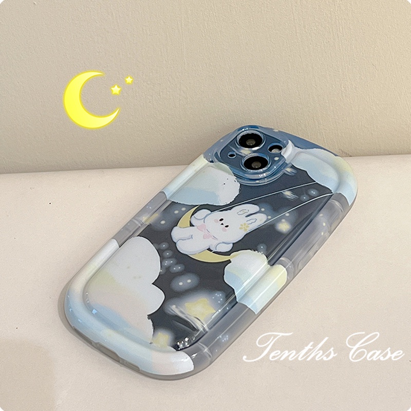 Samsung A14 A54 A34 A04 A04s A13 A23 A53 A03 A03s A02s A52 A72 A32 A22 A12 A71 A51 A50 A50s A30s A11Moon Bunny Soap Phone Case Soft Cover