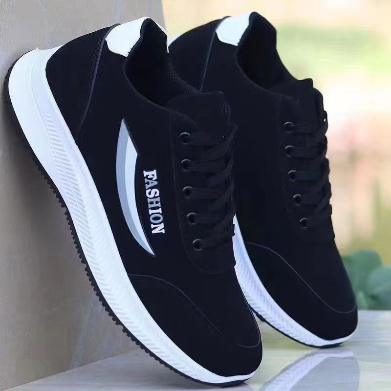 SHOEGALLERY LV0246 Sepatu Import Sneakers Sport Pria Import/Sepatu Hitam Fashion 2 Warna