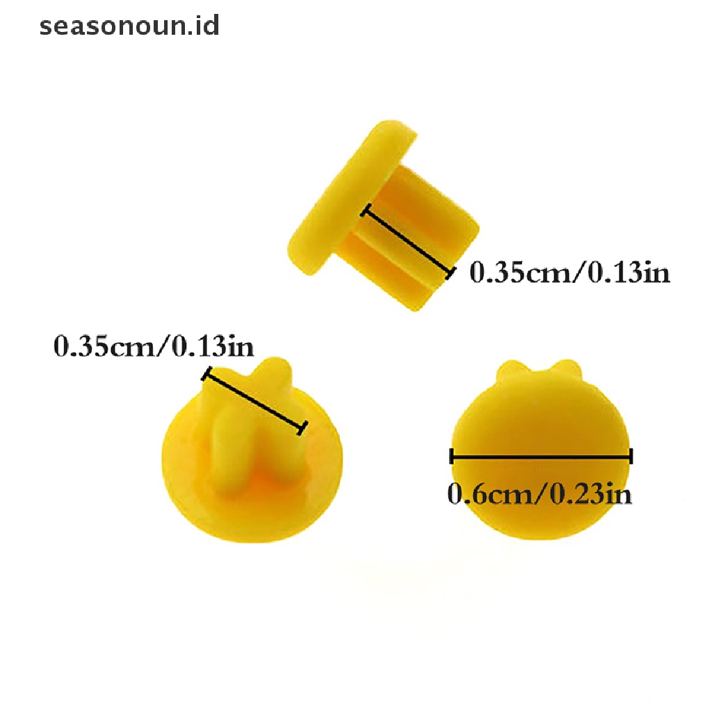 Seasonoun 10Pcs Plug Earphone Debu Audio Interface Laptop Penutup Jack Anti Air Debu.