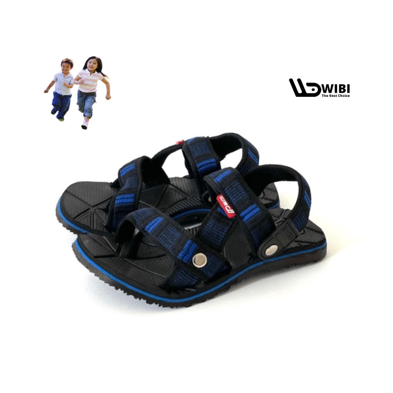 Sendal viral kekinian anak WIBI 39-43 Adventure Kids Blue - Sandal Gunung Anak Jepit Slip On Pria Wa